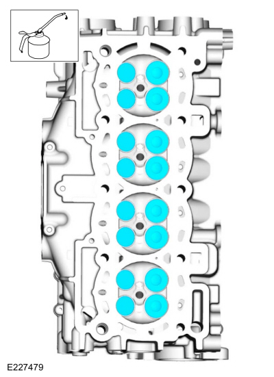 Ford Fusion. Cylinder Head. Disassembly and Assembly of Subassemblies