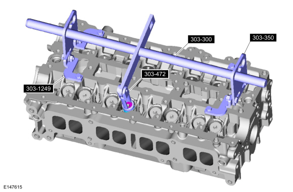 Ford Fusion. Cylinder Head. Disassembly and Assembly of Subassemblies