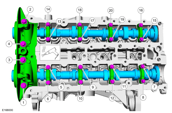 Ford Fusion. Cylinder Head. Removal and Installation