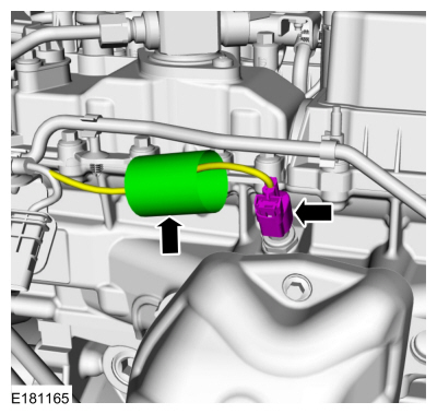 Ford Fusion. Cylinder Head Temperature (CHT) Sensor. Removal and Installation