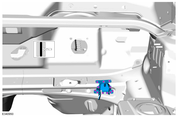 Ford Fusion. Dash Panel Bracket. Removal and Installation