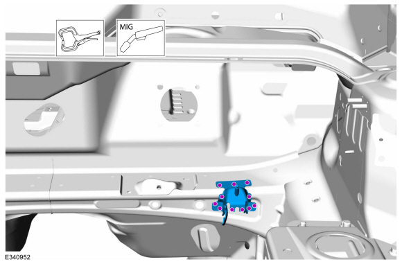 Ford Fusion. Dash Panel Bracket. Removal and Installation