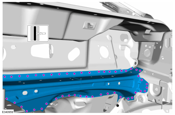 Ford Fusion. Dash Panel Crossmember. Removal and Installation