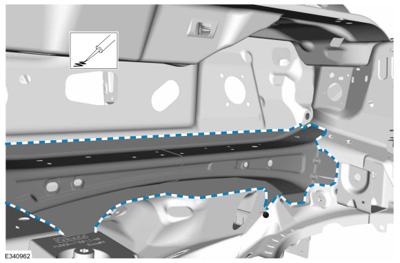 Ford Fusion. Dash Panel Crossmember. Removal and Installation