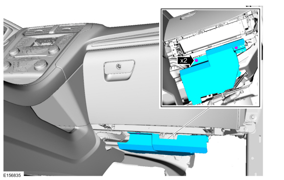 Ford Fusion. Direct Current/Direct Current (DC/DC) Converter Control Module. Removal and Installation