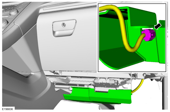 Ford Fusion. Direct Current/Direct Current (DC/DC) Converter Control Module. Removal and Installation