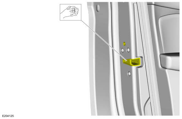 Ford Fusion. Door Latch Lubrication. General Procedures