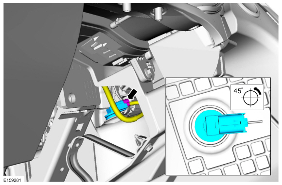 Ford Fusion. Driver Side Footwell Air Discharge Temperature Sensor. Removal and Installation