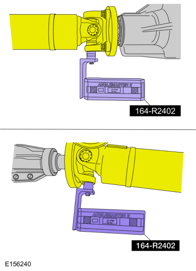 Ford Fusion. Driveshaft Angle Measurement. General Procedures