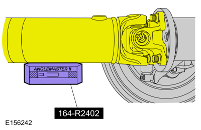 Ford Fusion. Driveshaft Angle Measurement. General Procedures