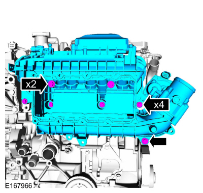 Ford Fusion. Engine. Disassembly