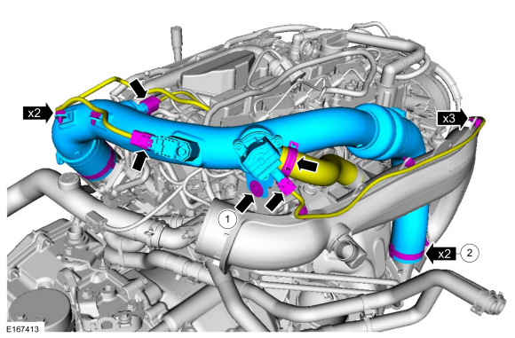 Ford Fusion. Engine. Installation