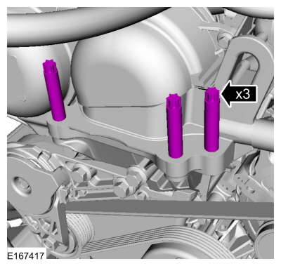 Ford Fusion. Engine Mount. Removal and Installation