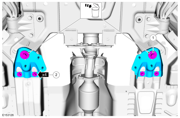 Ford Fusion. Engine. Removal