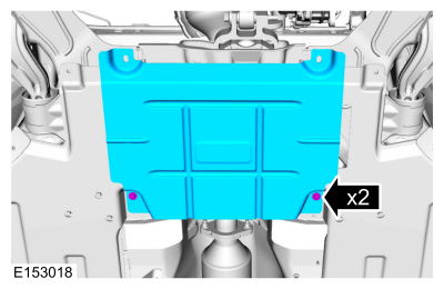 Ford Fusion. Engine Undershield. Removal and Installation