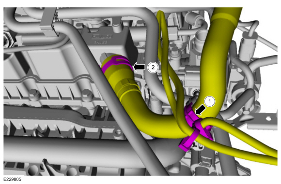 Ford Fusion. Evaporative Emission Canister Purge Valve. Removal and Installation