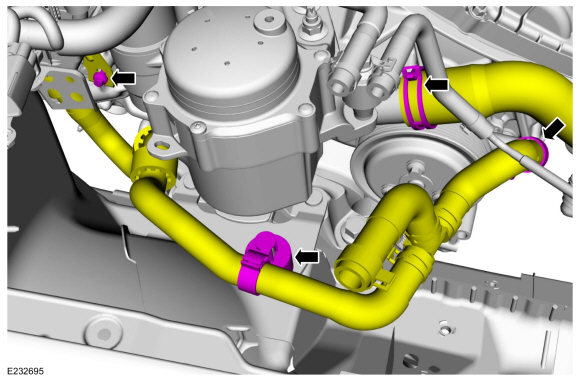 Ford Fusion. Evaporator Inlet and Outlet Manifold - 2.7L EcoBoost (238kW/324PS). Removal and Installation