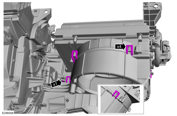 Ford Fusion. Evaporator. Removal and Installation