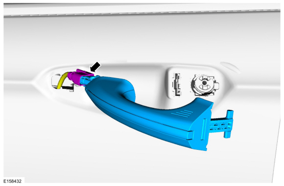 Ford Fusion. Exterior Front Door Handle. Removal and Installation