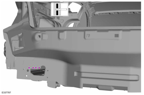 Ford Fusion. Floor Panel Reinforcement. Removal and Installation