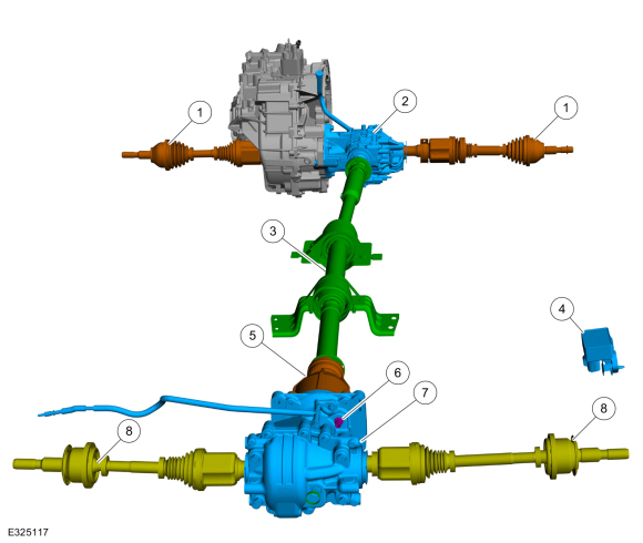 Ford Fusion. Four-Wheel Drive Systems - Overview. Description and Operation