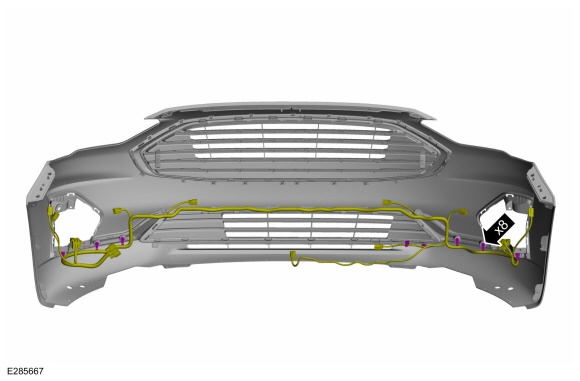 Ford Fusion. Front Bumper Cover. Disassembly and Assembly