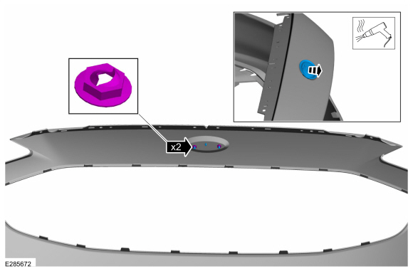 Ford Fusion. Front Bumper Cover. Disassembly and Assembly