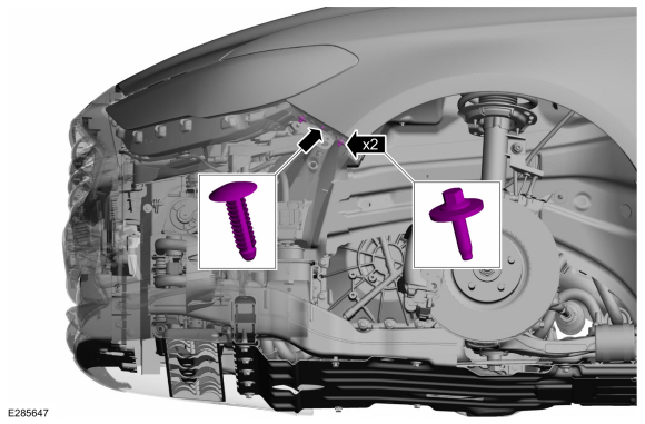 Ford Fusion. Front Bumper Cover. Removal and Installation