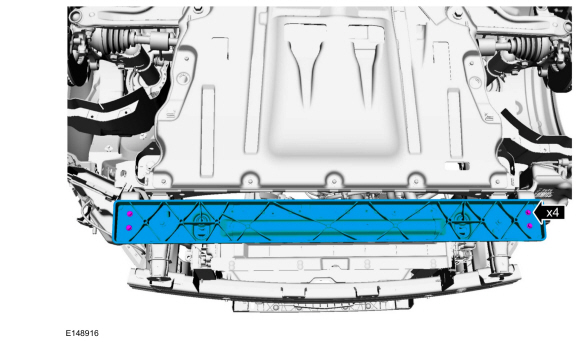 Ford Fusion. Front Bumper. Removal and Installation