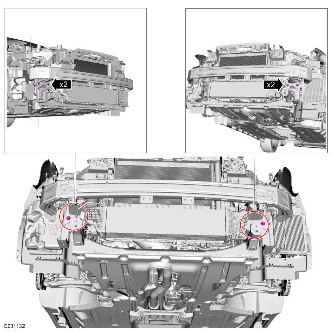 Ford Fusion. Front Bumper. Removal and Installation