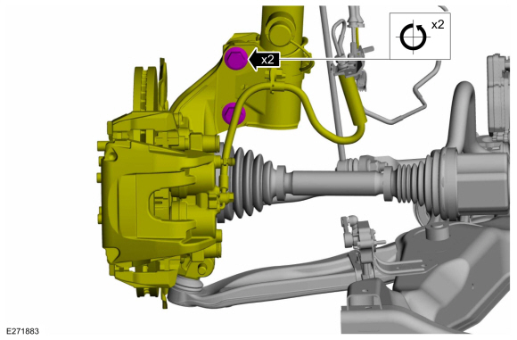 Ford Fusion. Front Camber Adjustment. General Procedures