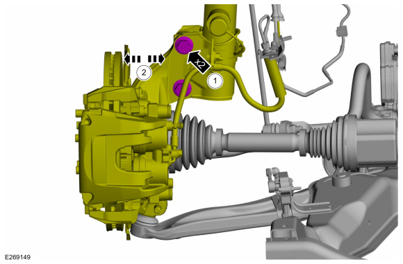 Ford Fusion. Front Camber Adjustment. General Procedures