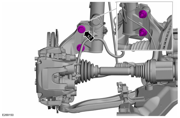 Ford Fusion. Front Camber Adjustment. General Procedures