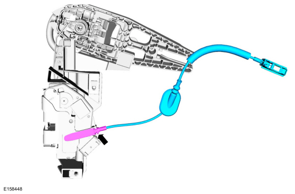 Ford Fusion. Front Door Latch. Removal and Installation