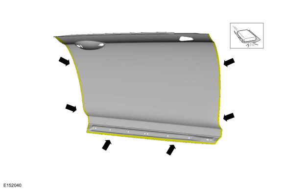 Ford Fusion. Front Door Skin Panel. Removal and Installation