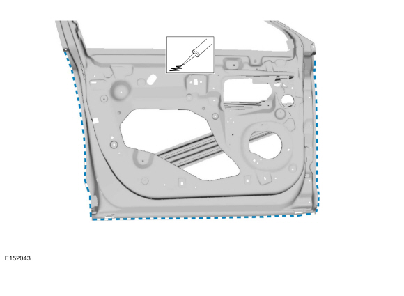 Ford Fusion. Front Door Skin Panel. Removal and Installation