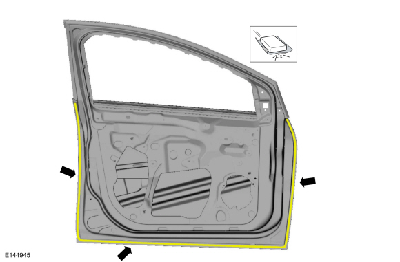 Ford Fusion. Front Door Skin Panel. Removal and Installation