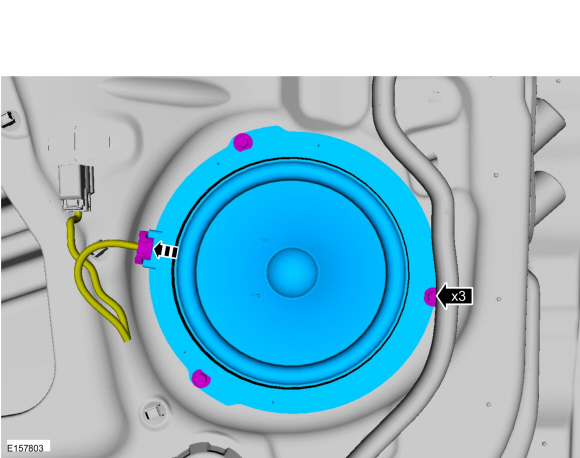Ford Fusion. Front Door Speaker. Removal and Installation