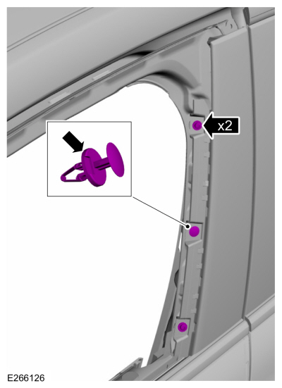 Ford Fusion. Front Door Upper Moulding. Removal and Installation