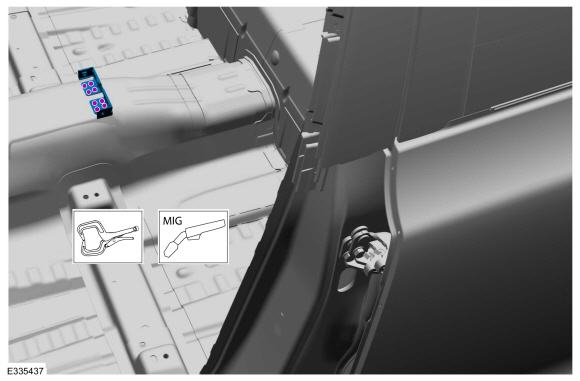 Ford Fusion. Front Floor Panel Bracket and Support. Removal and Installation