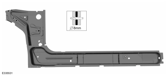 Ford Fusion. Front Floor Panel Side Member. Removal and Installation