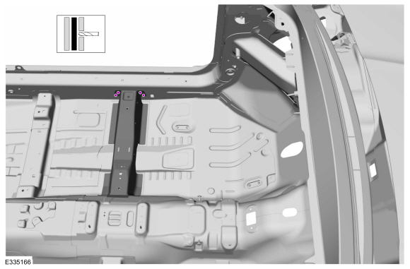 Ford Fusion. Front Floor Panel Upper Front Crossmember. Removal and Installation