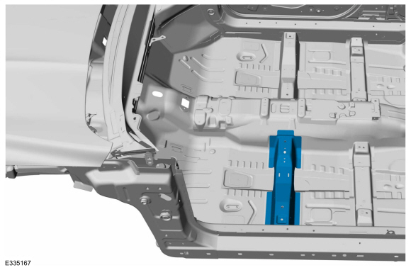 Ford Fusion. Front Floor Panel Upper Front Crossmember. Removal and Installation