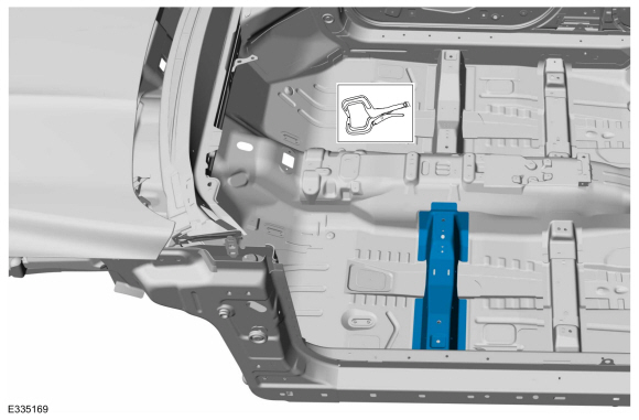 Ford Fusion. Front Floor Panel Upper Front Crossmember. Removal and Installation