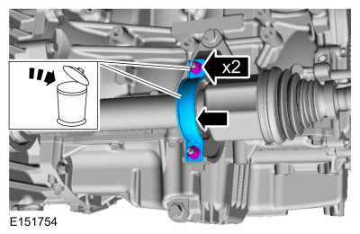 Ford Fusion. Front Halfshaft RH. Removal and Installation