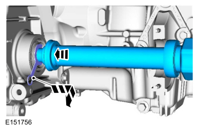 Ford Fusion. Front Halfshaft RH. Removal and Installation