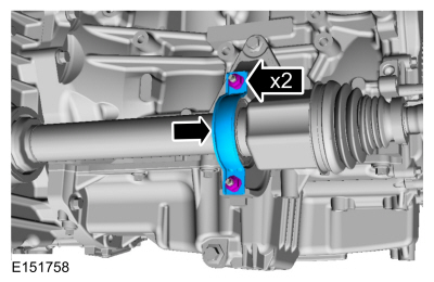 Ford Fusion. Front Halfshaft RH. Removal and Installation