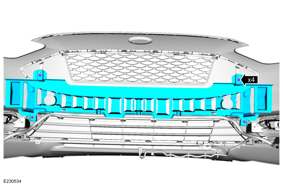 Ford Fusion. Front Parking Aid Sensor. Removal and Installation