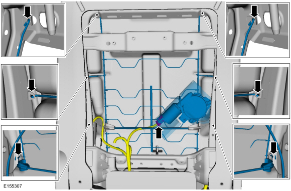 Ford Fusion. Front Seat Power Lumbar Assembly. Removal and Installation