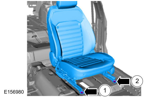 Ford Fusion. Front Seat. Removal and Installation